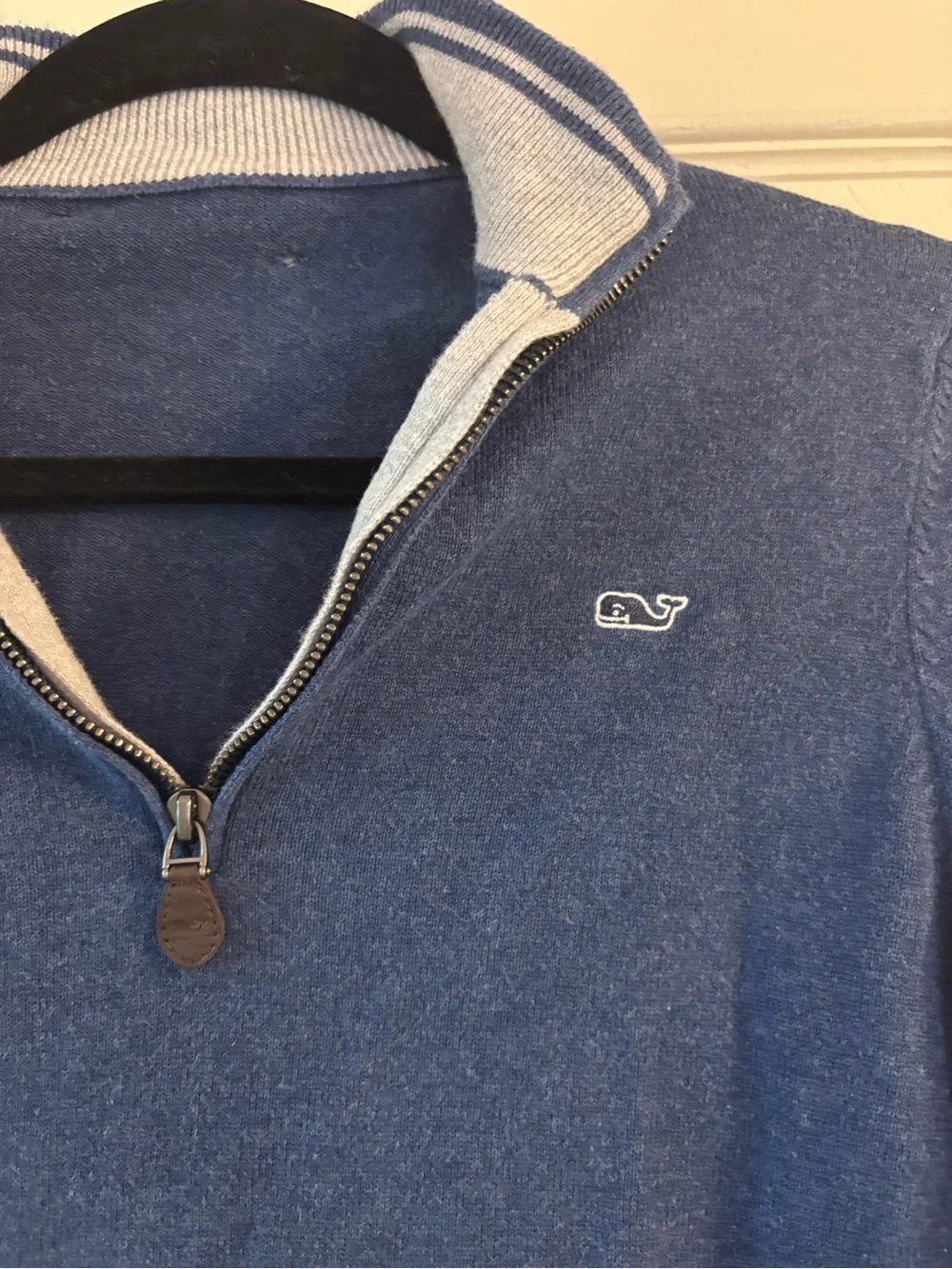 Vineyard Vines Navy Blue Quarter-Zip Sweater